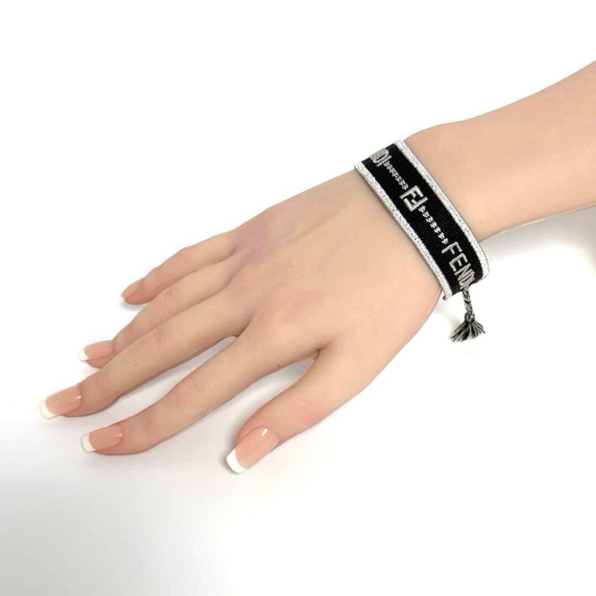 Bracelet Canvas Black and Silver