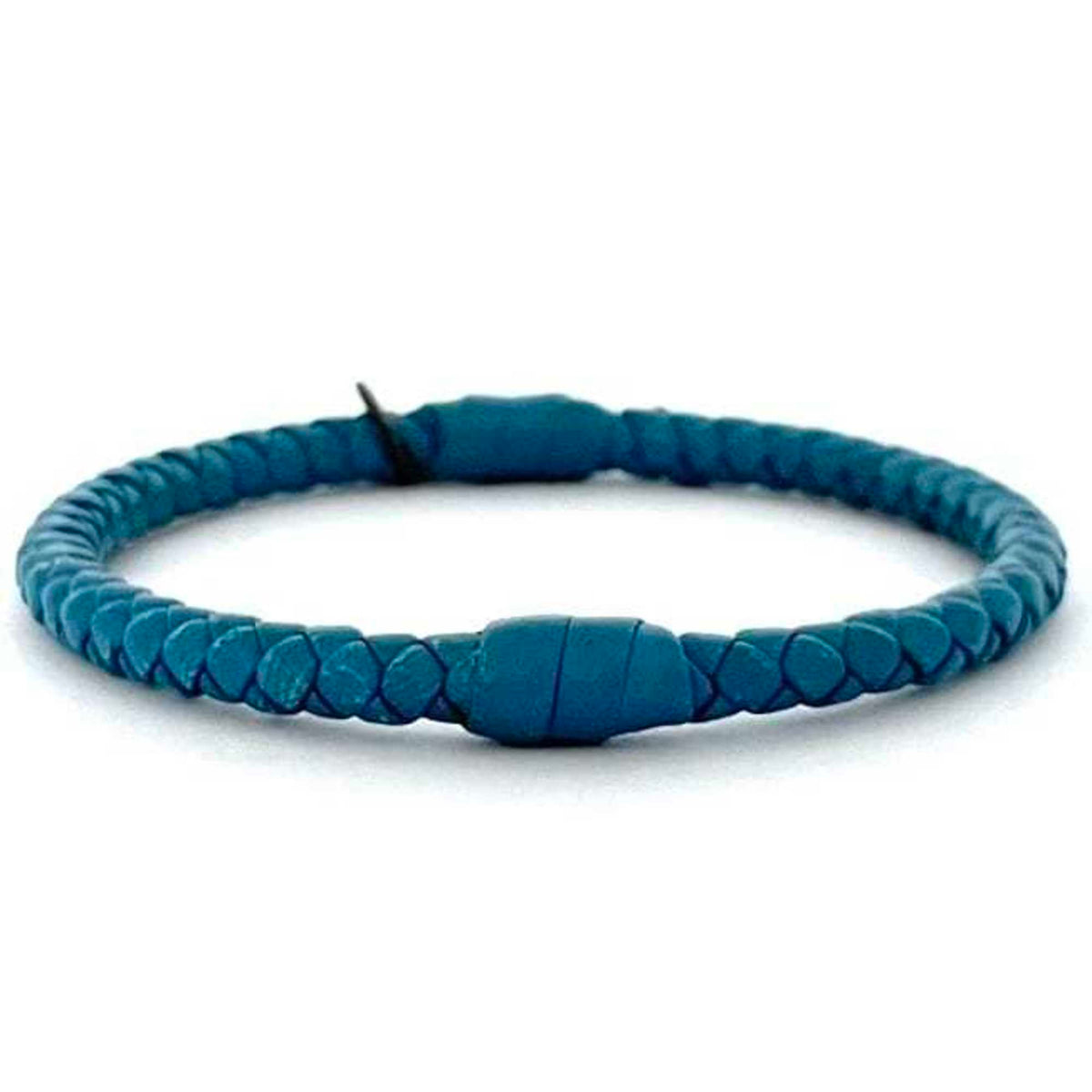 Leather Bracelet Light Blue