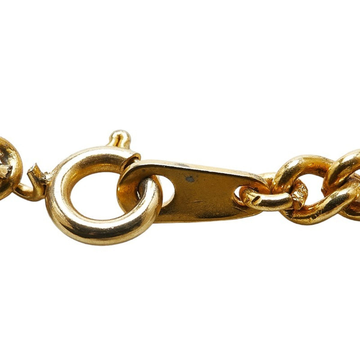 Carriage Plate Pendant Necklace Gold Plated