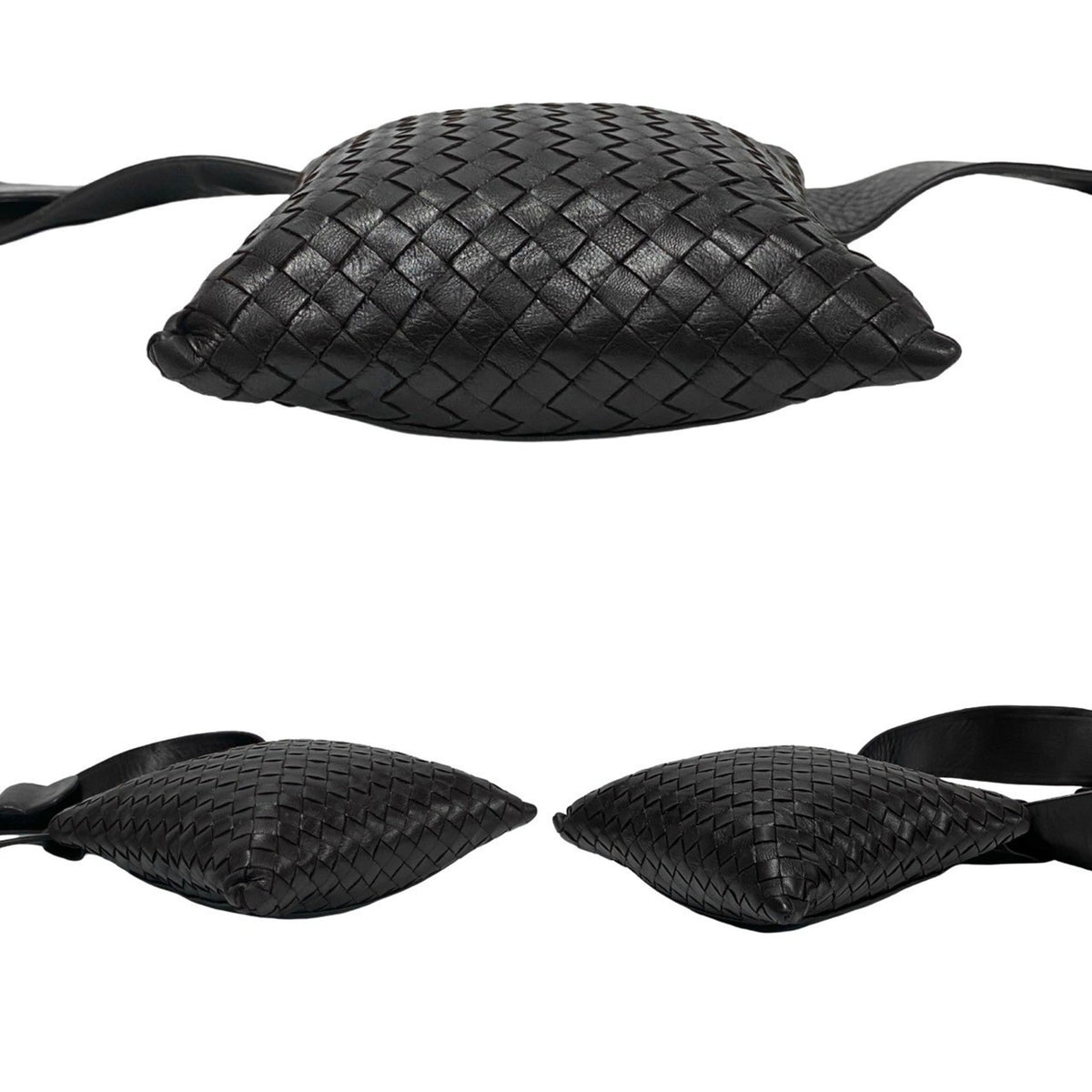 Virgule Shoulder Bag Intrecciato Nappa Small