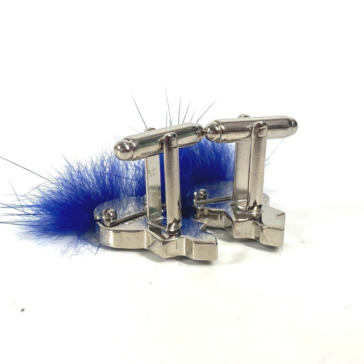 Cufflinks Metal Blue and Silver Bracelet