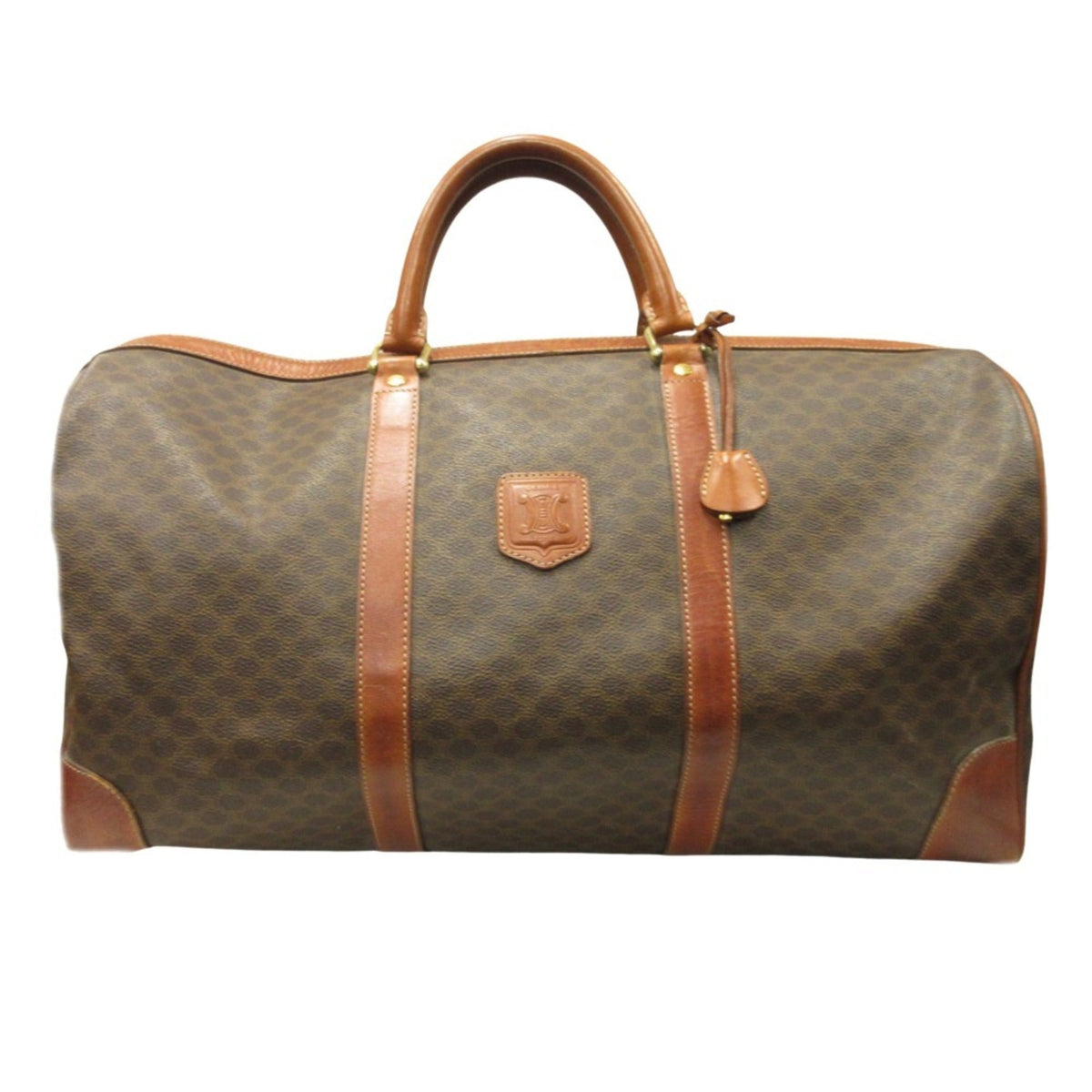 Vintage Duffle Bag Macadam Coated Canvas Large