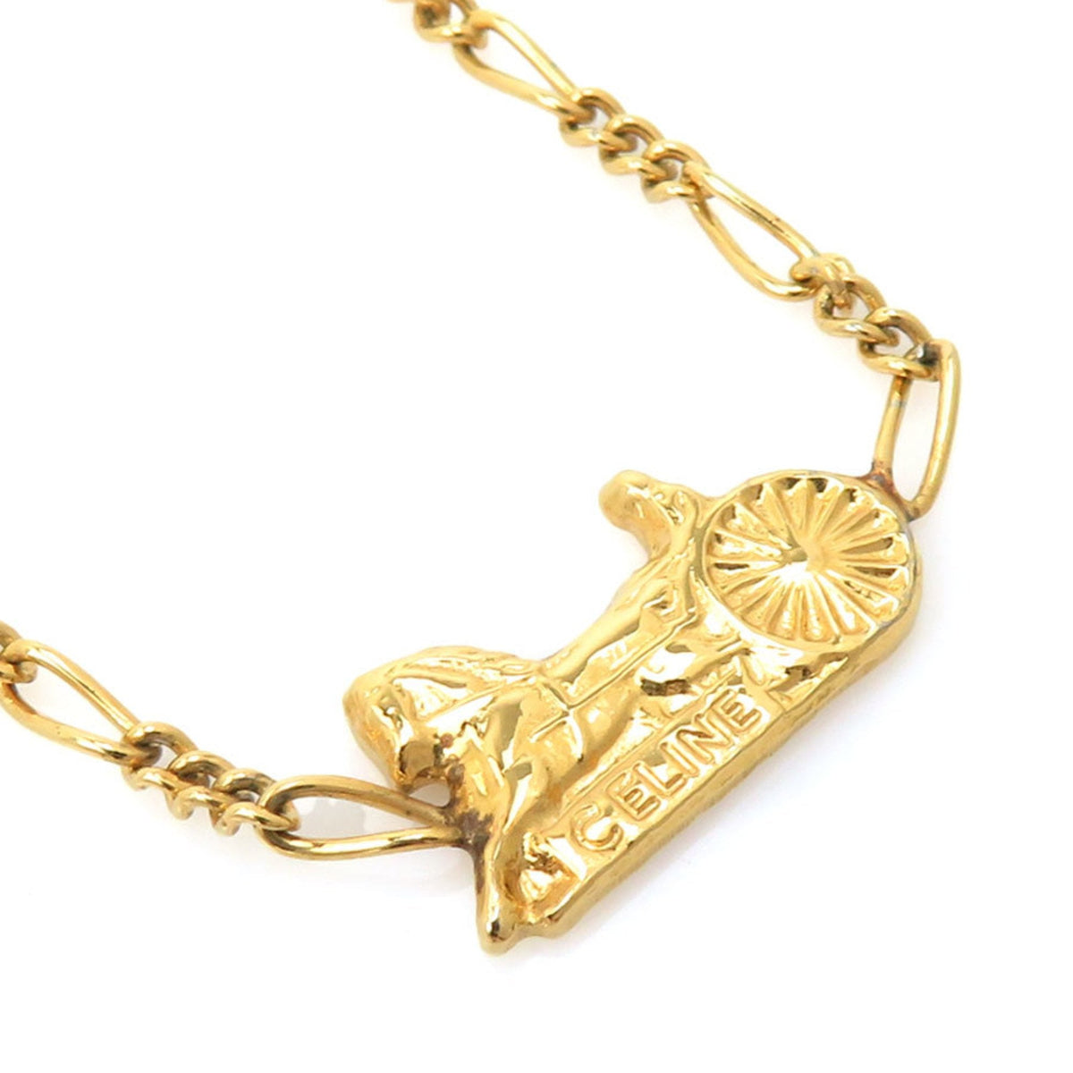 Pendant Necklace Gold Metal