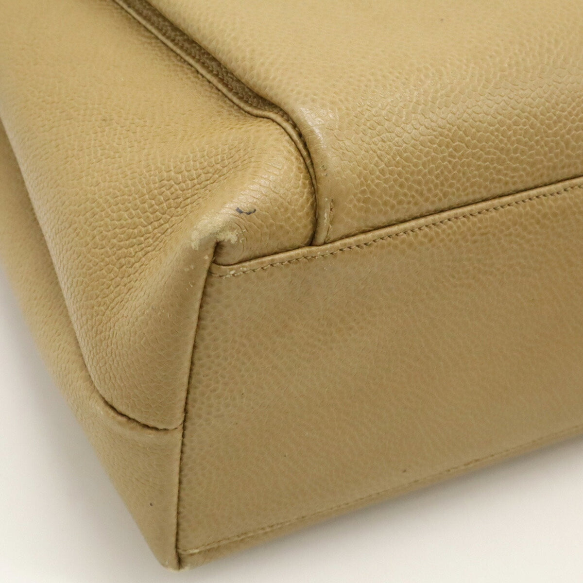 Vintage Front Pocket Tote Caviar Small