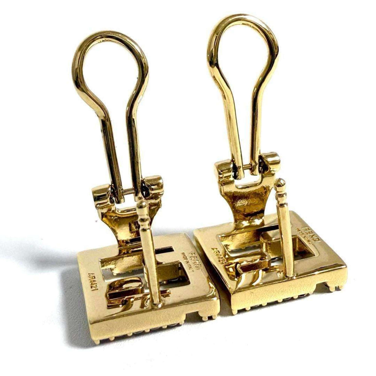 Clip-On Earrings Metal and Rhinestone