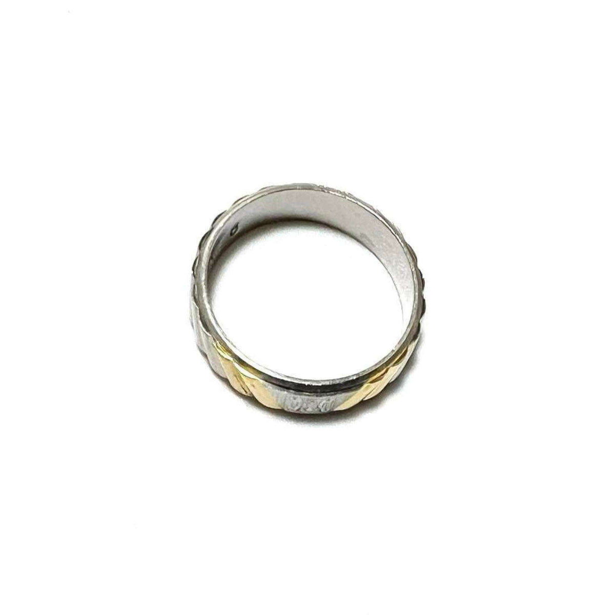 Trim Off Ring Platinum and 18K Yellow Gold