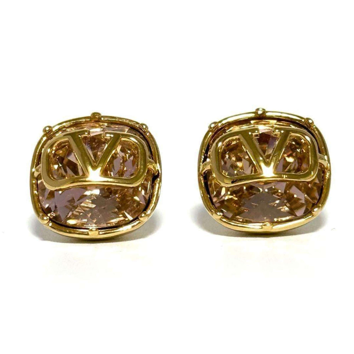 Crystal Earrings Metal and Rhinestone