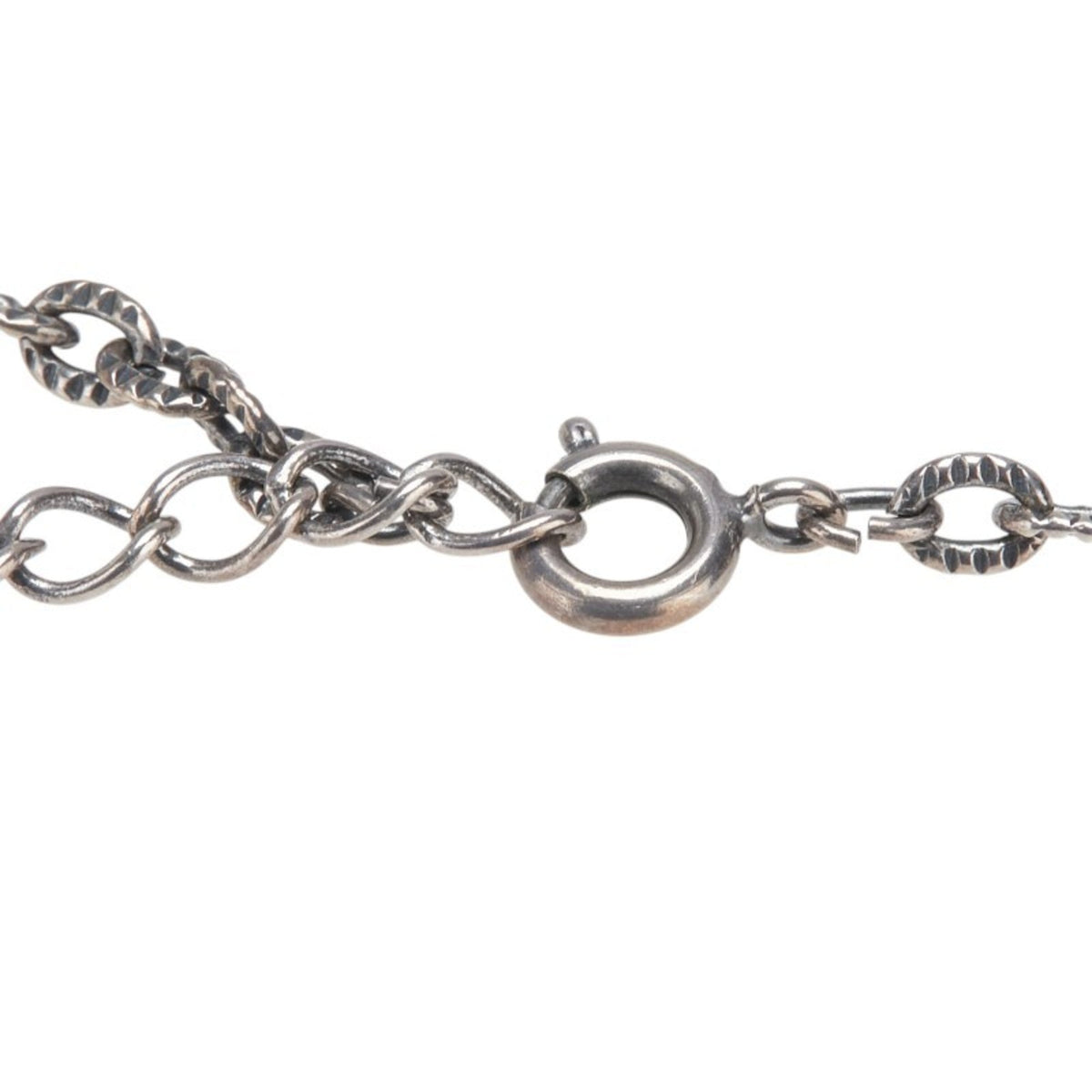 Cross Motif Pendant Necklace Silver Multi-Color Metal