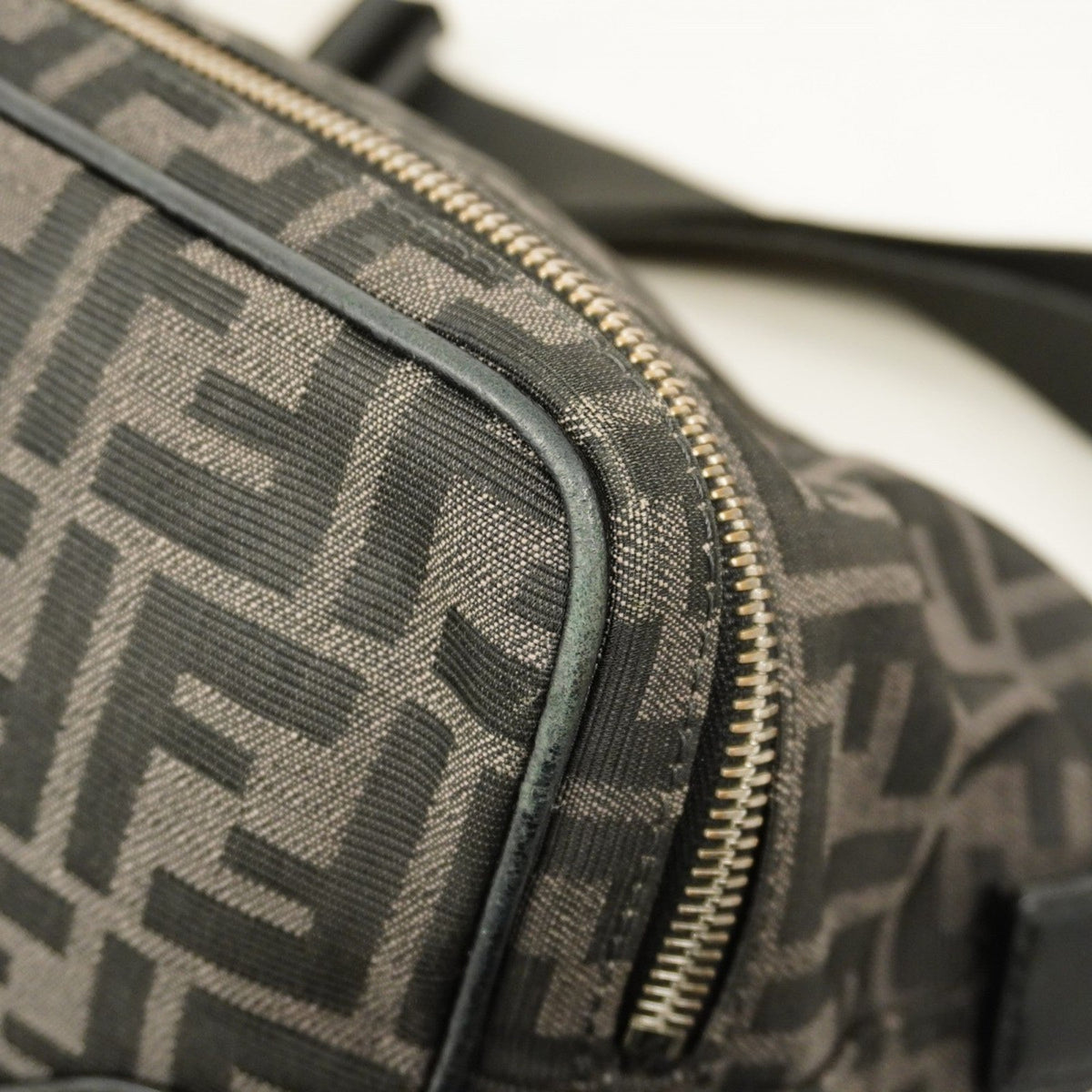 Logo Camera Case Bag Zucca Coated Canvas Medium