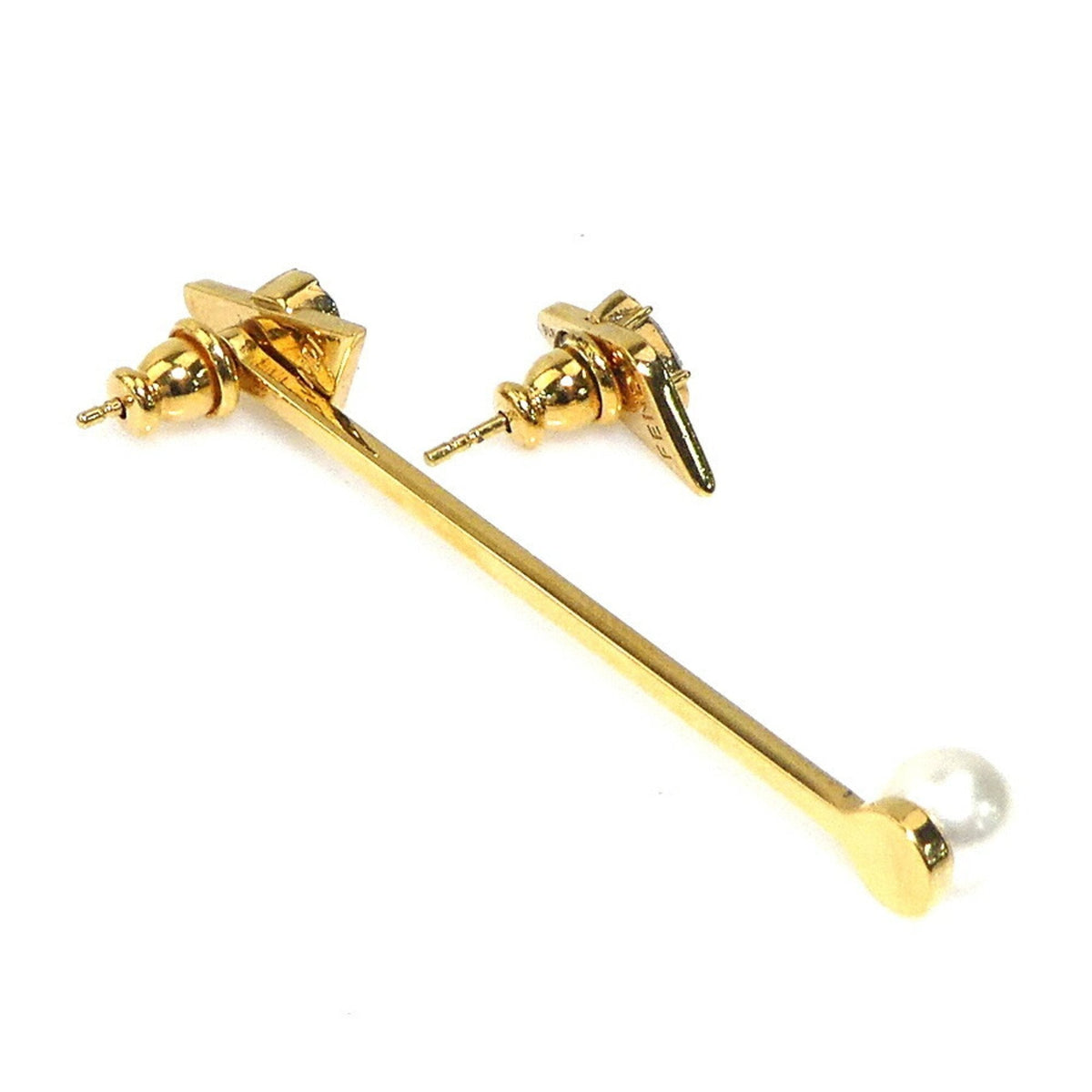 Pearl Earrings Metal and Pearl