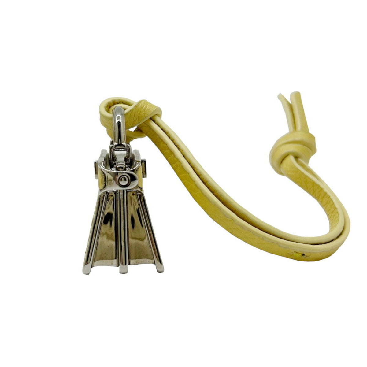 Charm Yellow Leather Handbag Charm