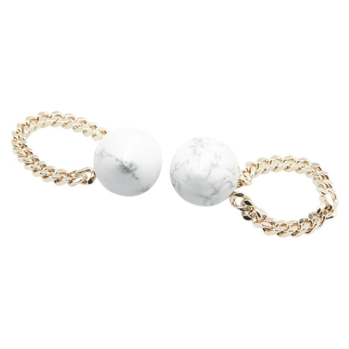 Earrings Stud Gold-Tone Metal