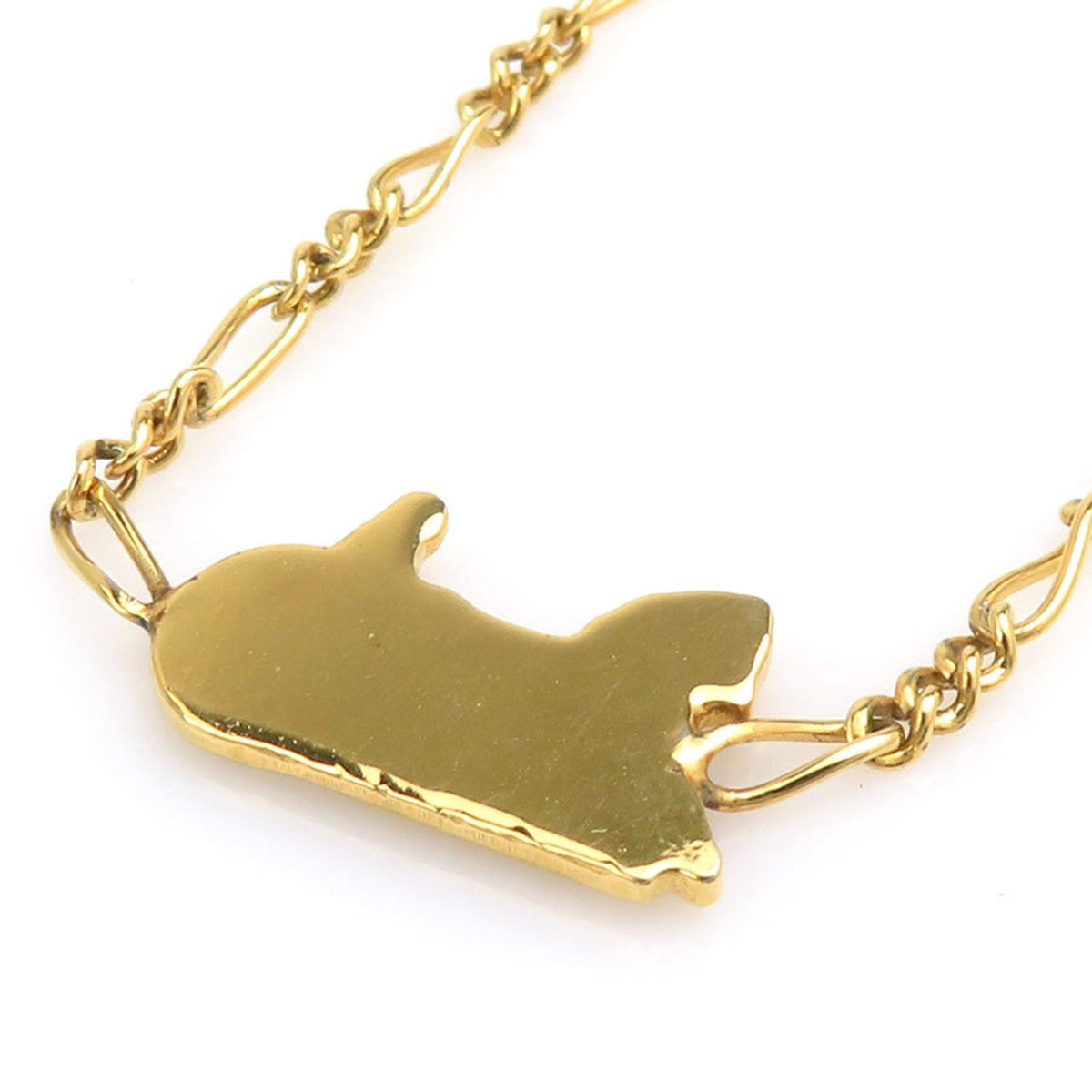 Pendant Necklace Gold Metal