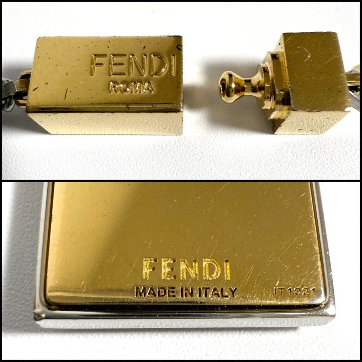 Pendant Necklace Metal Palladium and Gold Color