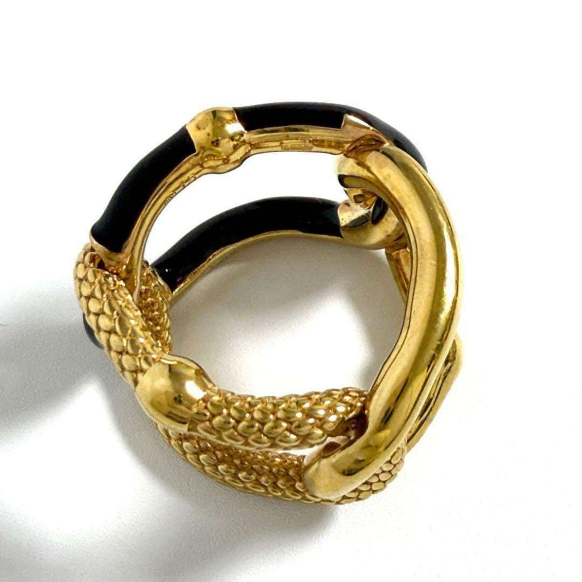 Intrecciato Chain Ring Sterling Silver