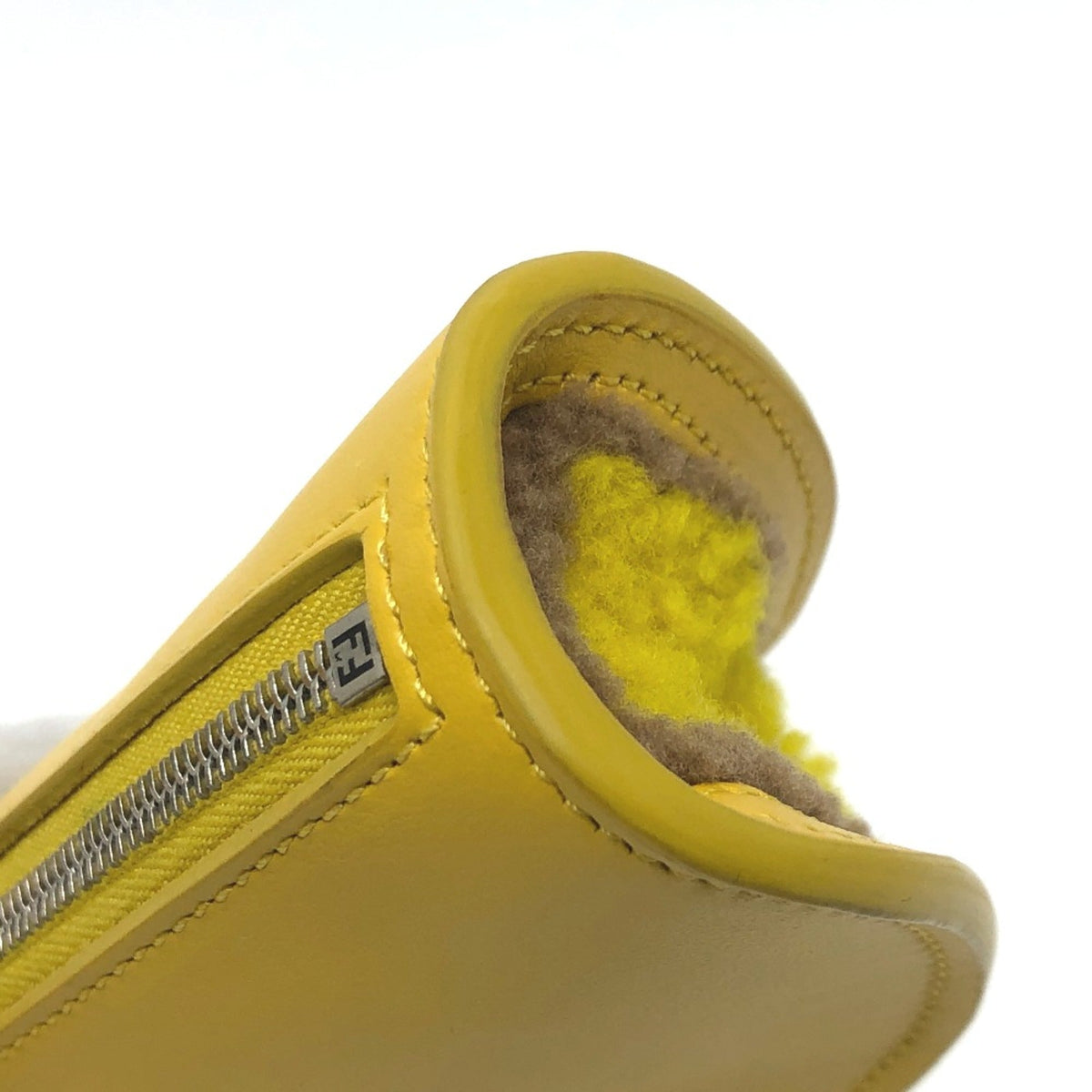 Charm Yellow Leather Handbag Charm