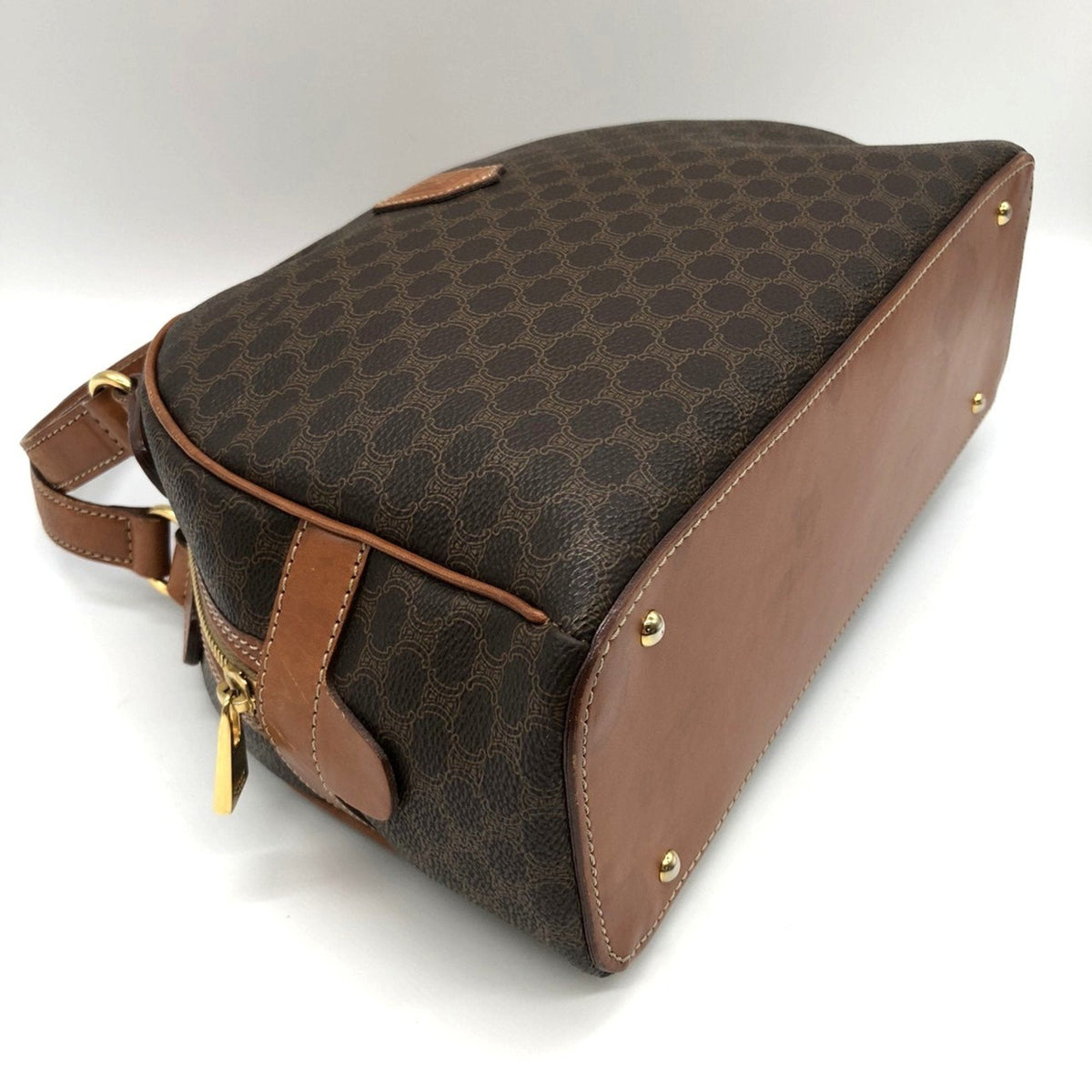 Vintage Duffle Bag Macadam Coated Canvas Large