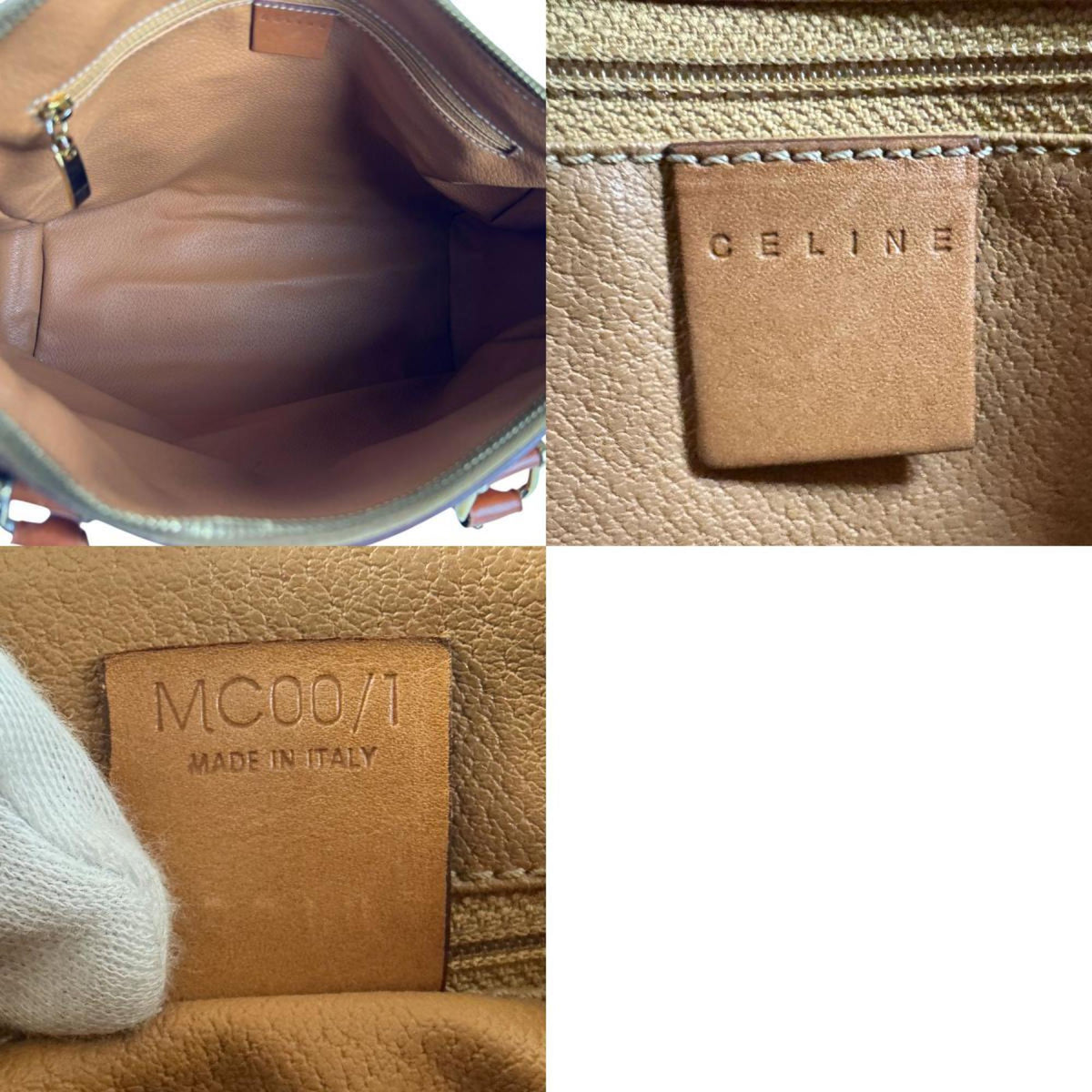 Vintage Duffle Bag Macadam Coated Canvas Large