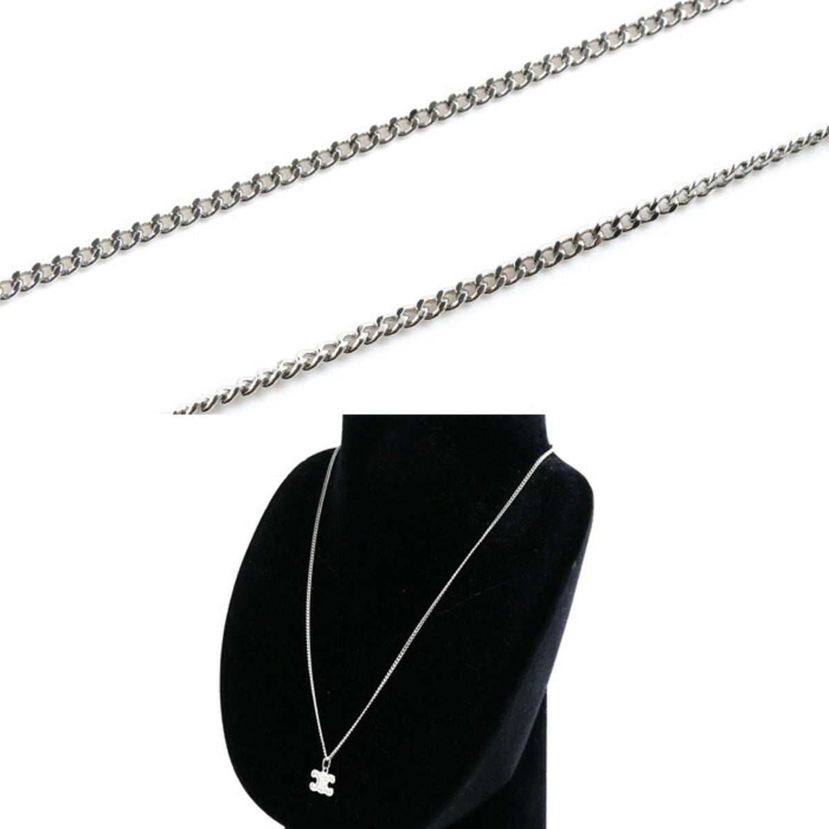 Triomphe Pendant Necklace Brass Crystal Rhinestone