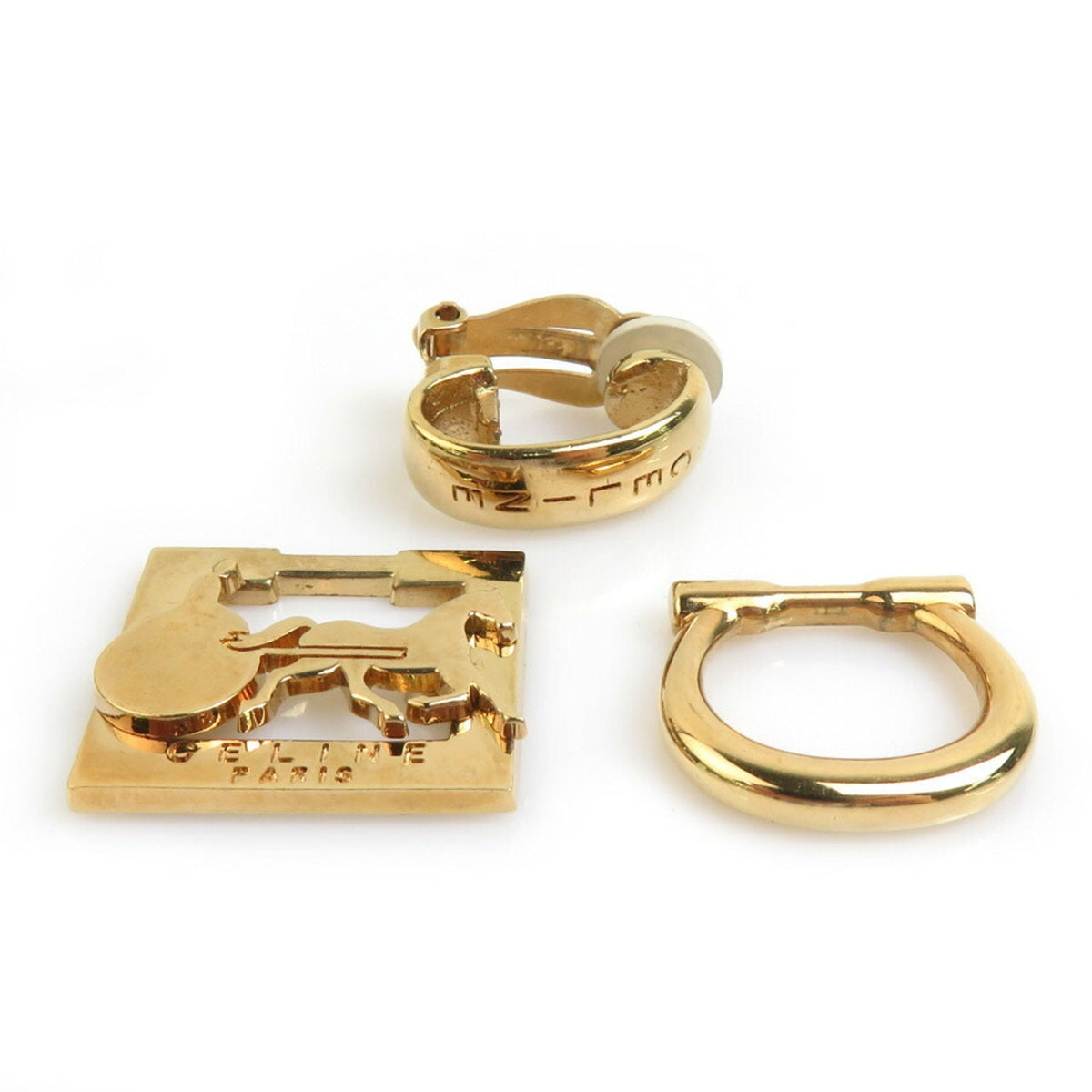 Earrings Gold-Tone Metal