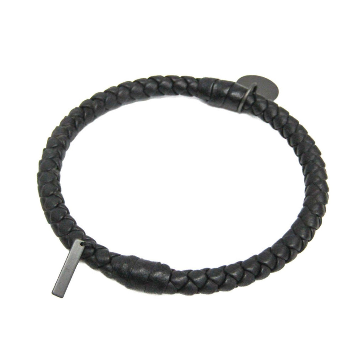 Intrecciato Bracelet Leather Black