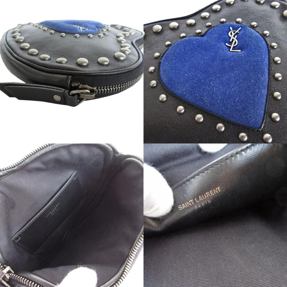 Classic Monogram Blogger Crossbody Bag Studded Leather Small