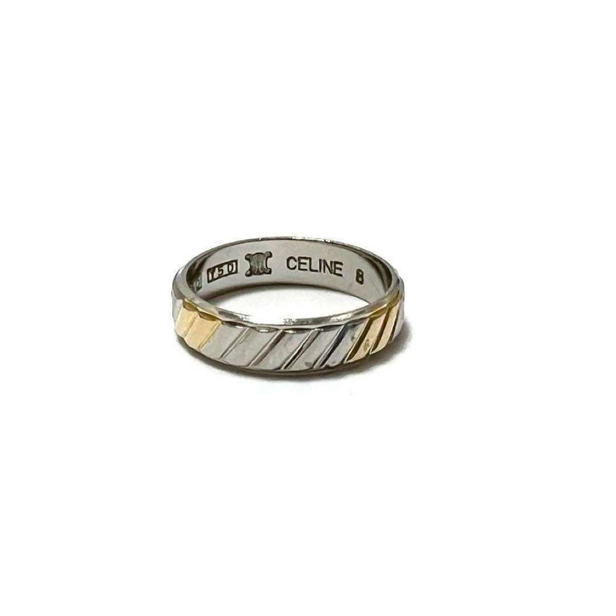 Trim Off Ring Platinum and 18K Yellow Gold