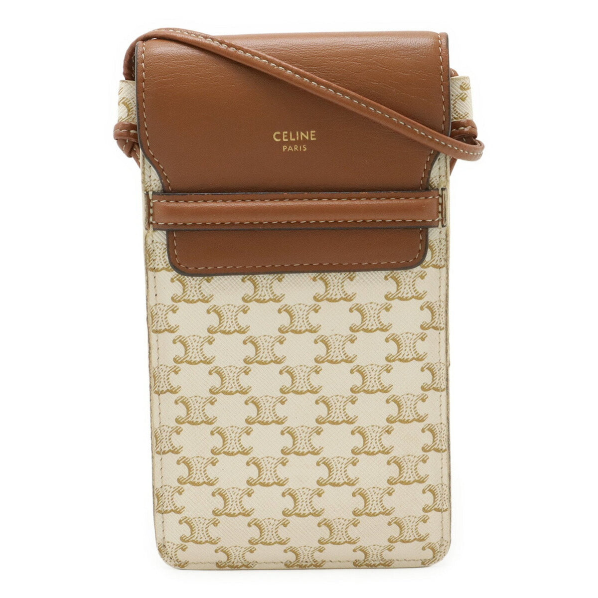 Wallet on Strap Triomphe Coated Canvas