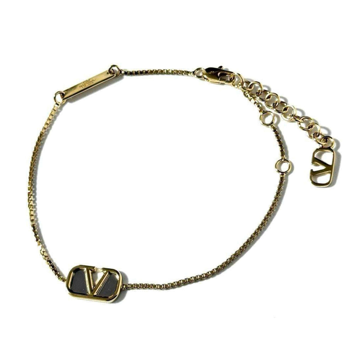V Signature Bracelet Metal Gold