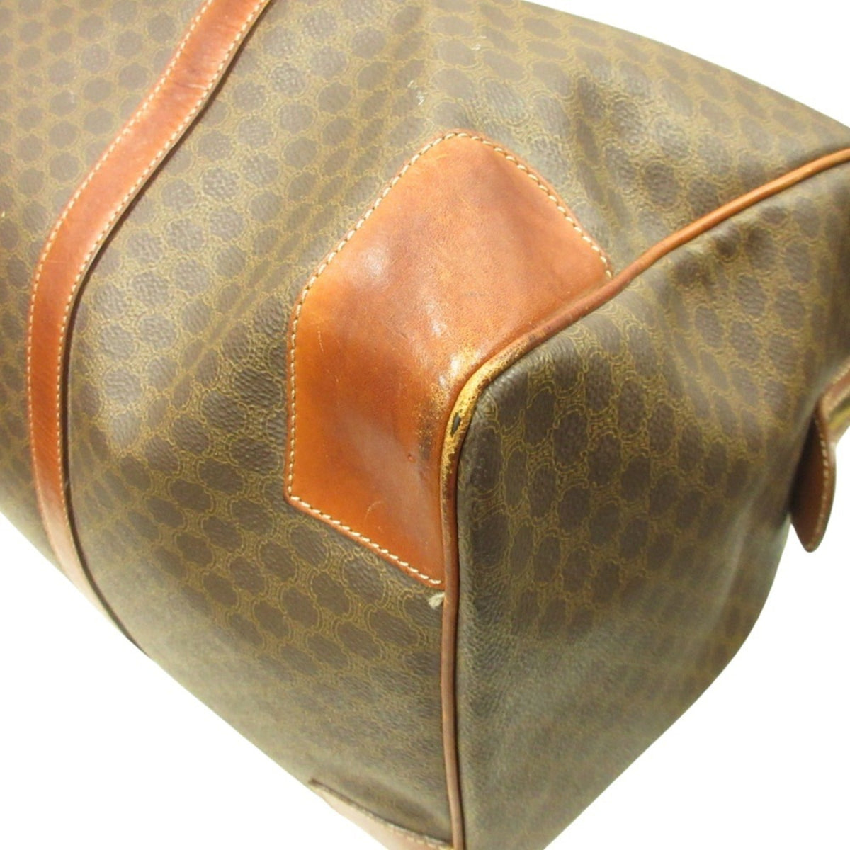Vintage Duffle Bag Macadam Coated Canvas Large