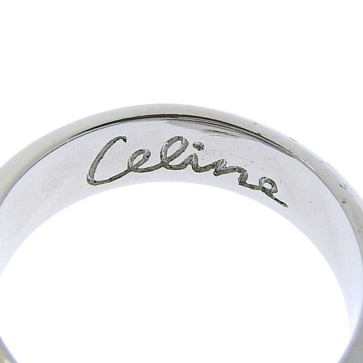 Ring Metal Gray Silver with Pearl