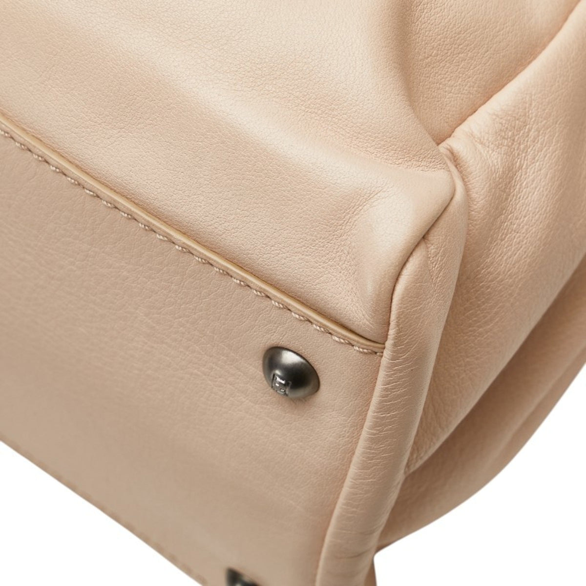 Peekaboo Bag Leather with Snakeskin Interior Large