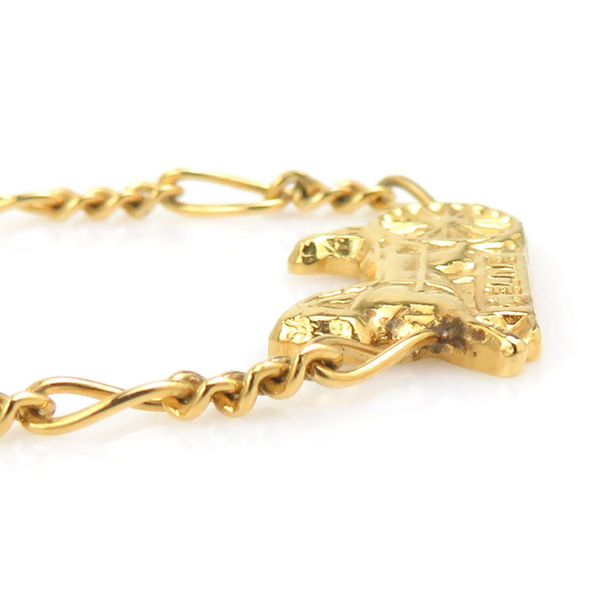 Pendant Necklace Gold Metal