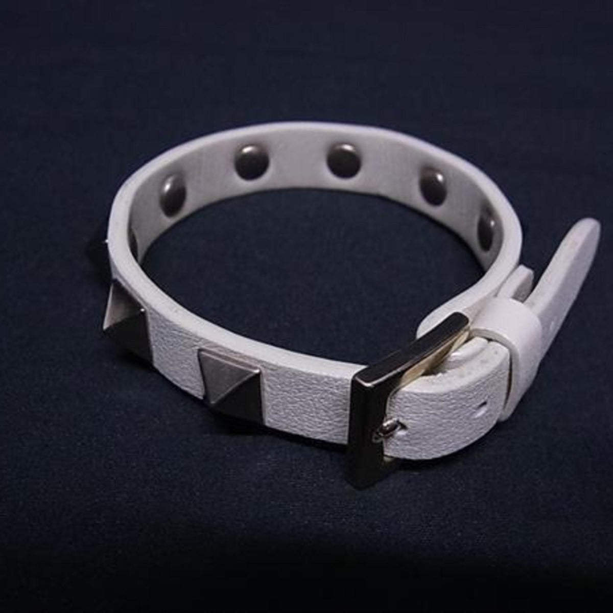 Charm Bracelet Leather Ivory