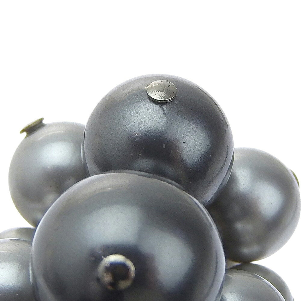 Ring Metal Gray Silver with Pearl
