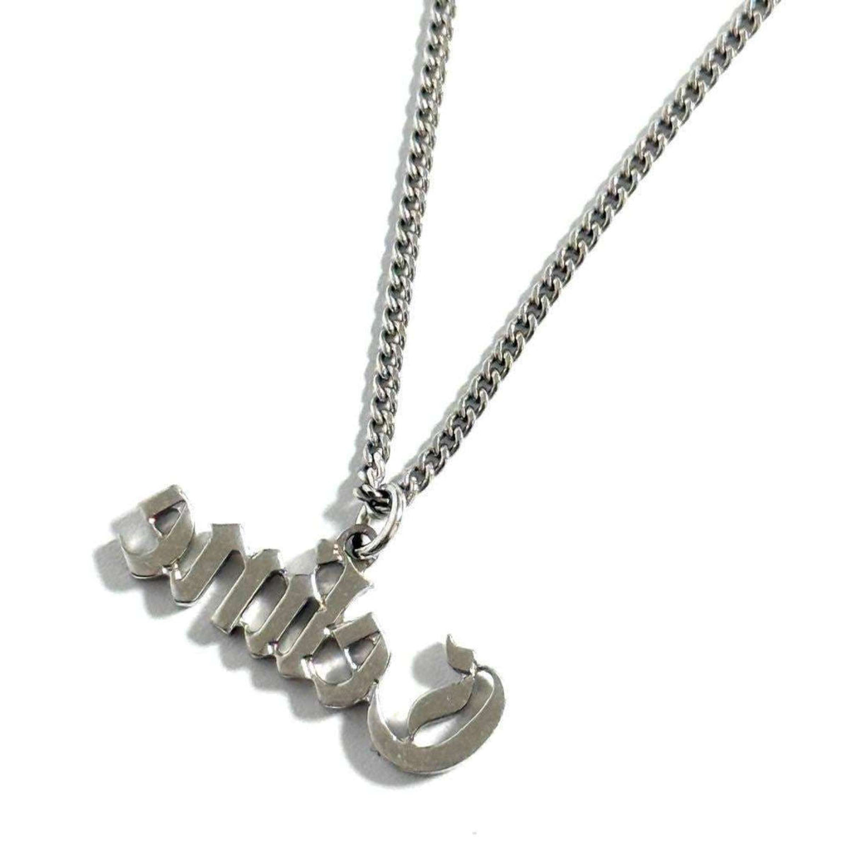 Gothic Pendant Necklace Sterling Silver