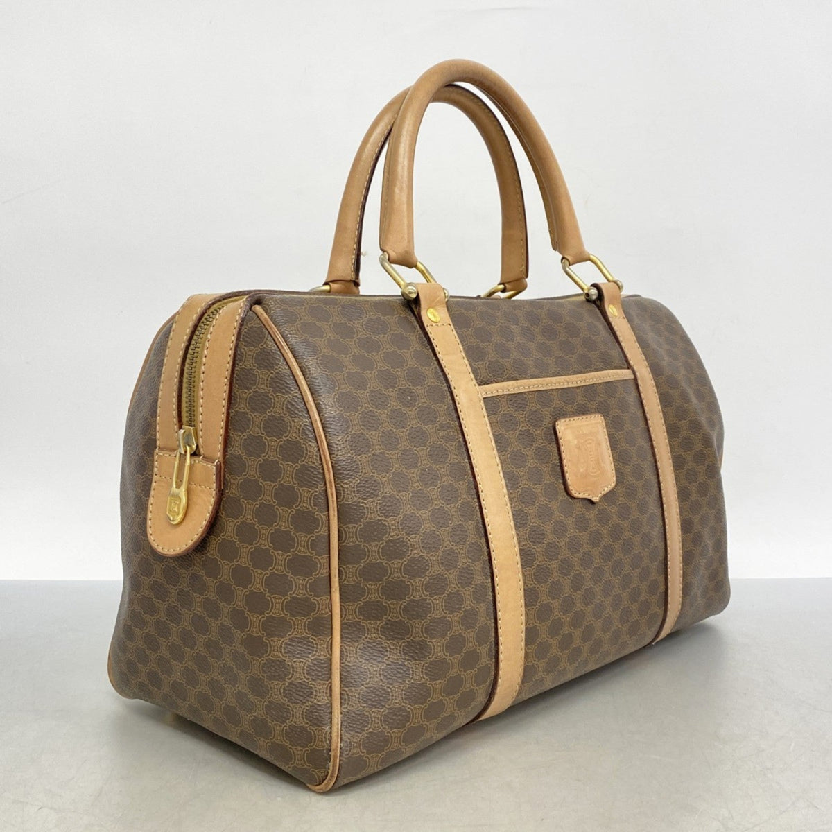 Vintage Duffle Bag Macadam Coated Canvas Medium