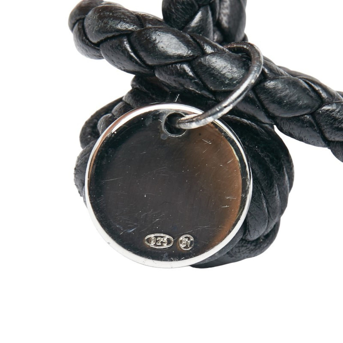 Intrecciato Bracelet Leather and Sterling Silver