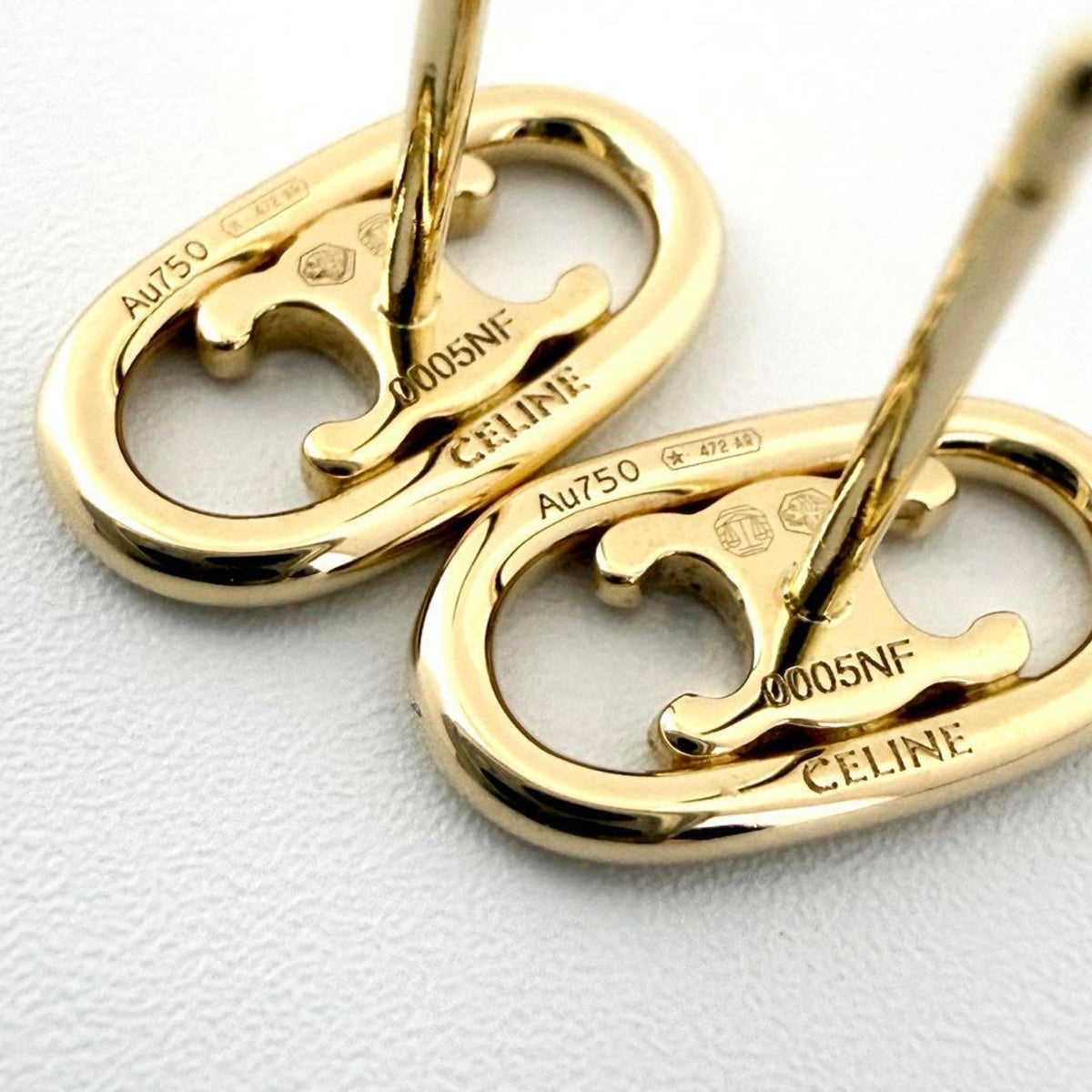 Earrings Stud 18K Yellow Gold