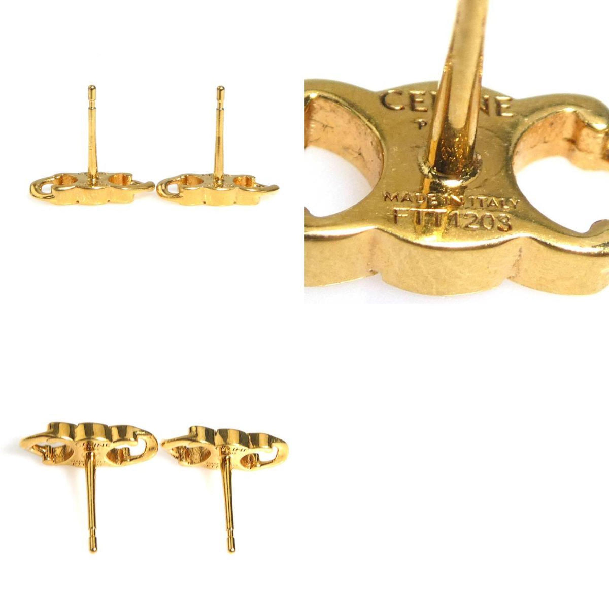 Earrings Gold-Tone Metal