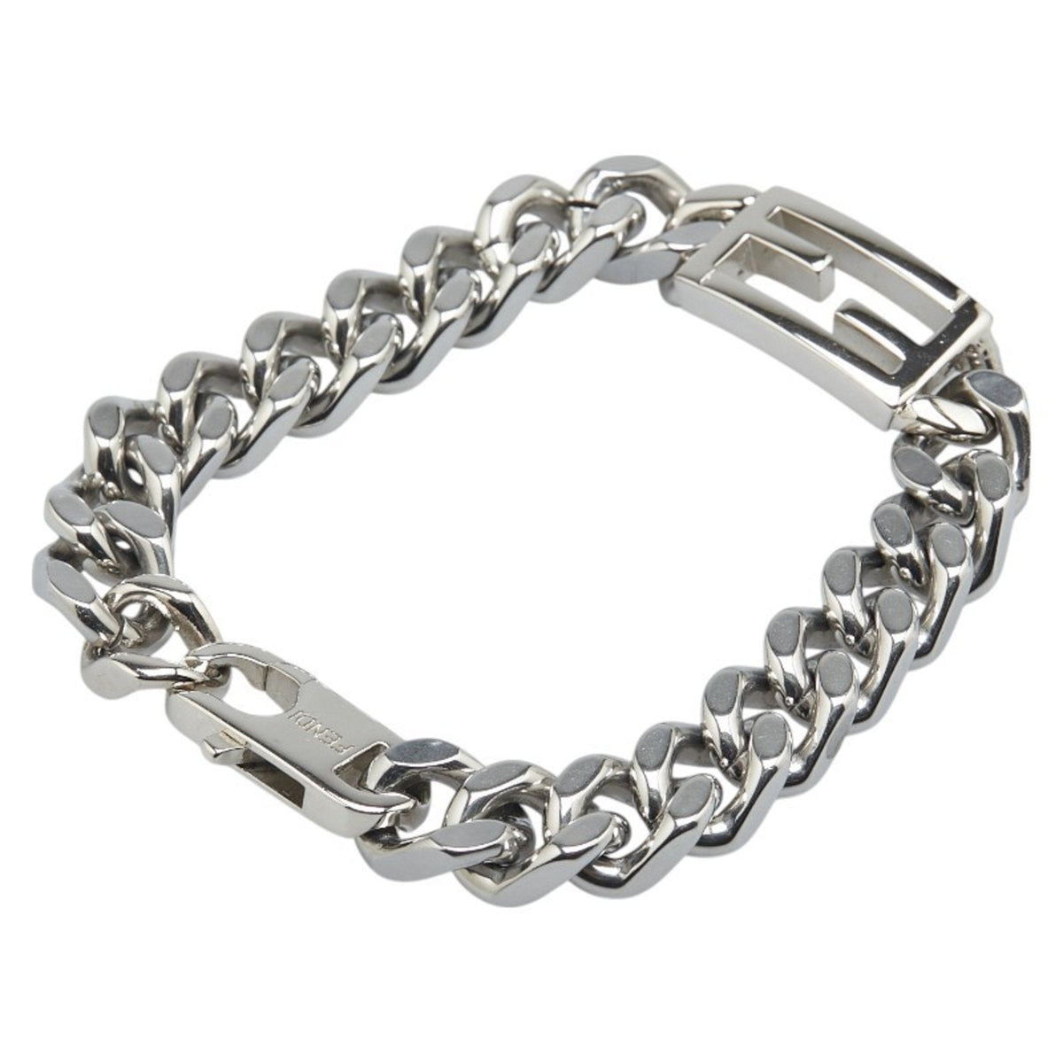 Baguette Chain Bracelet Sterling Silver
