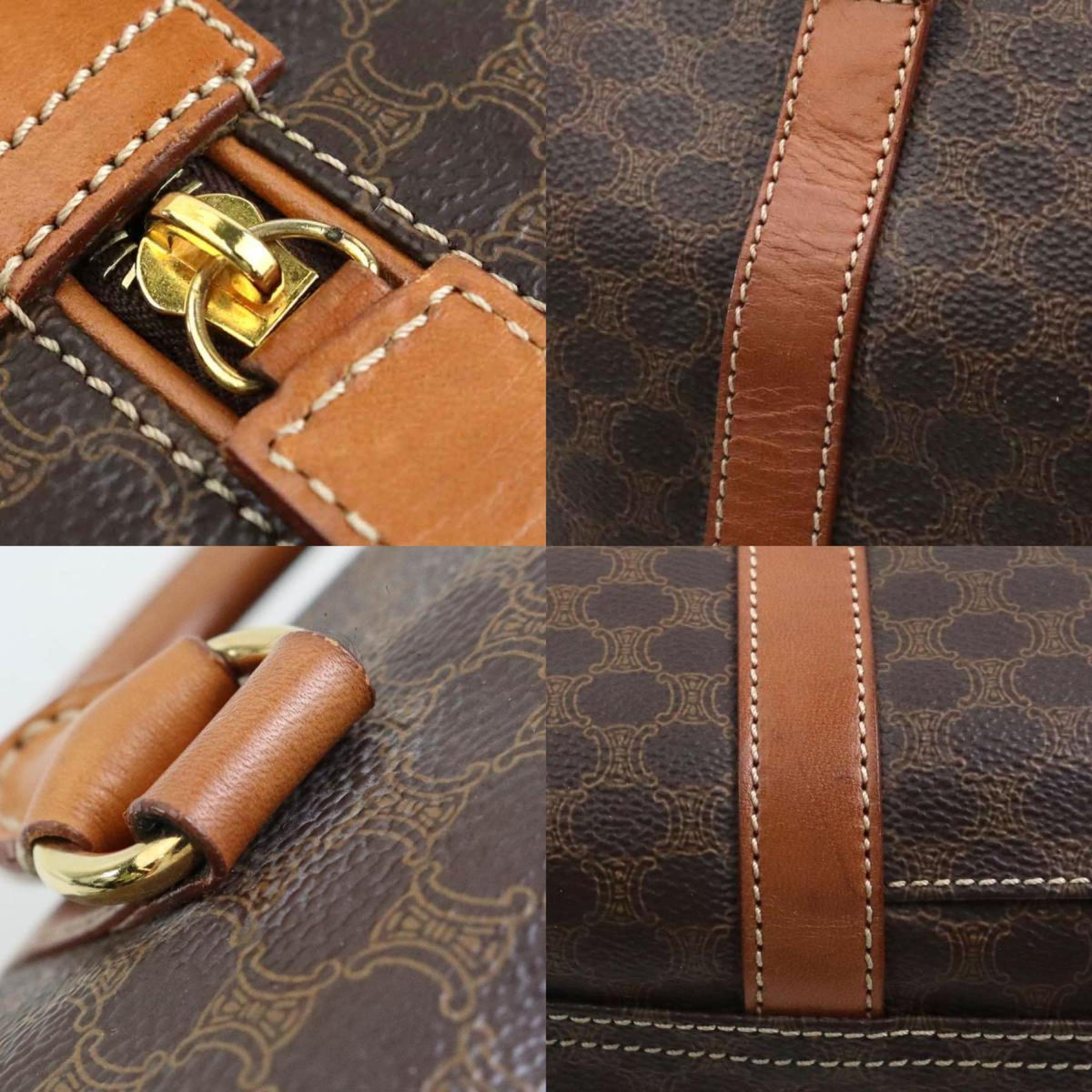 Vintage Duffle Bag Macadam Coated Canvas Medium