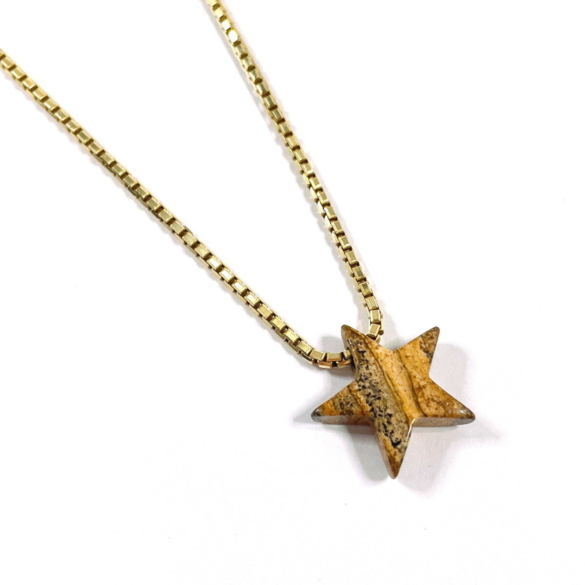 Star Motif Pendant Necklace Sterling Silver