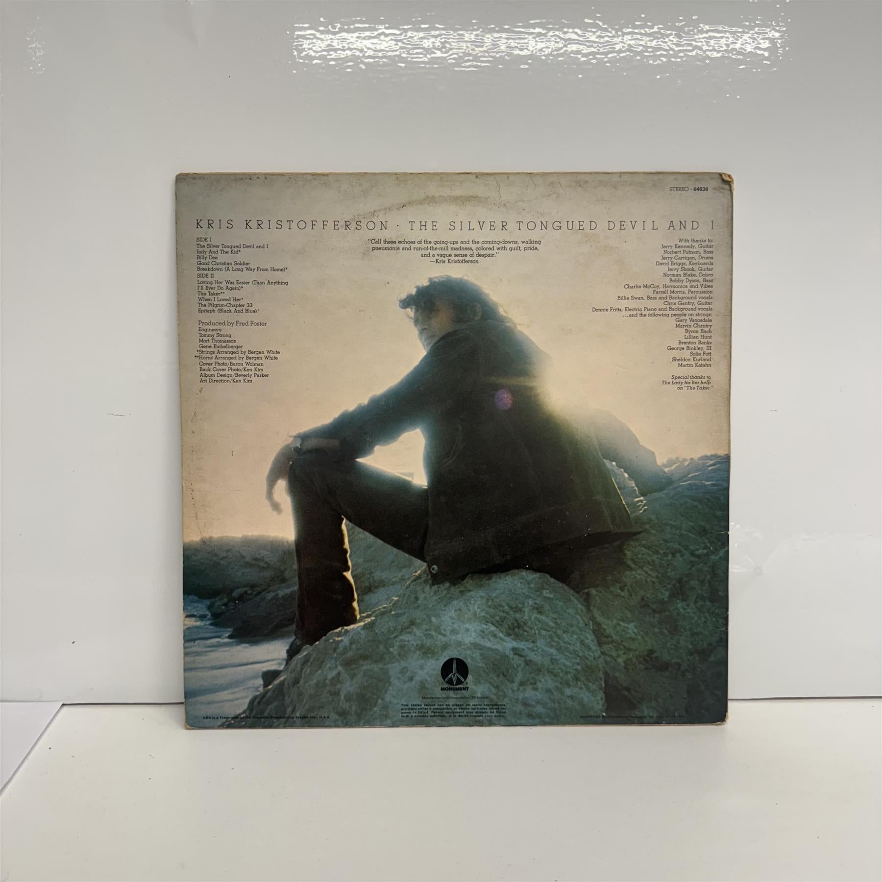 Kris Kristofferson - The Silver Tongued Devil And I Vinyl LP