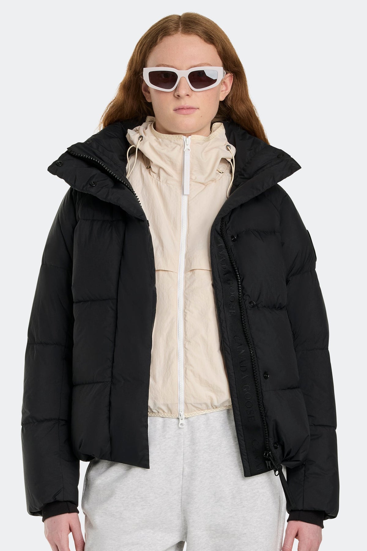 Junction 黑色圆盘派克大衣