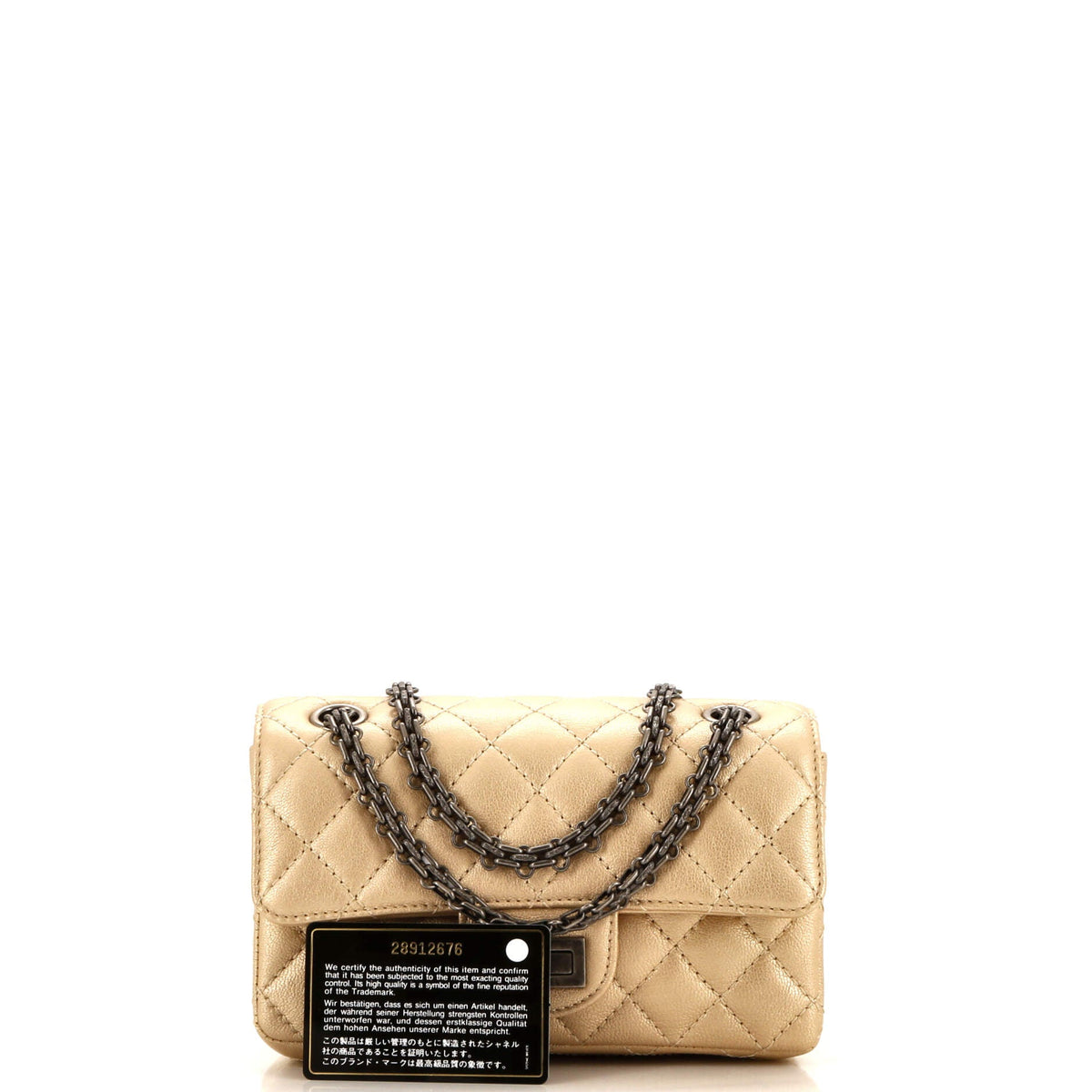 Reissue 2.55 Flap Bag Quilted Metallic Calfskin Mini