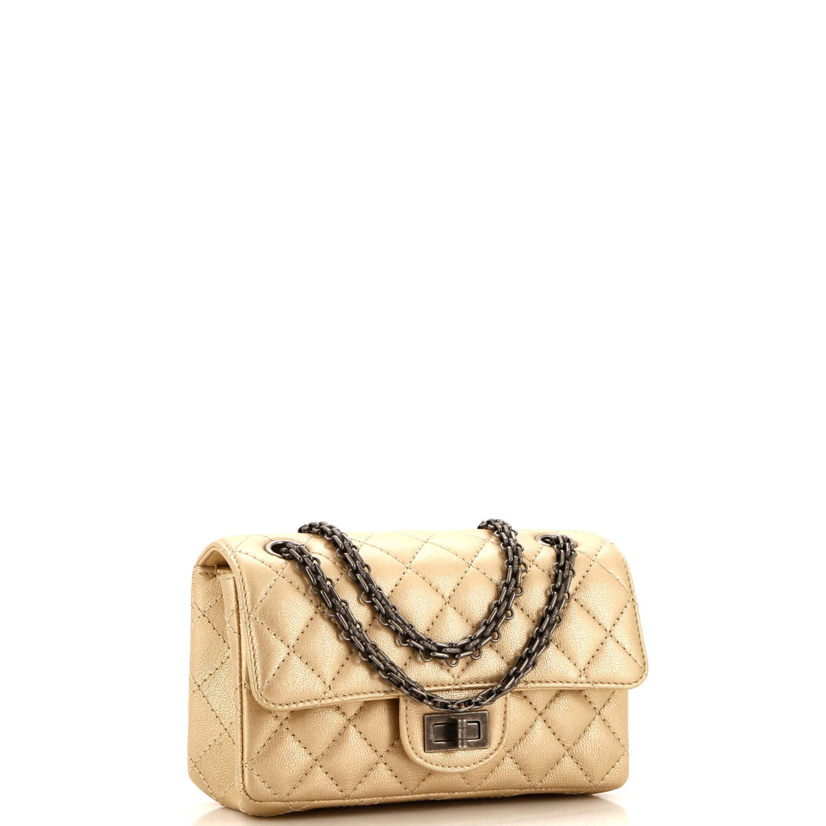 Reissue 2.55 Flap Bag Quilted Metallic Calfskin Mini