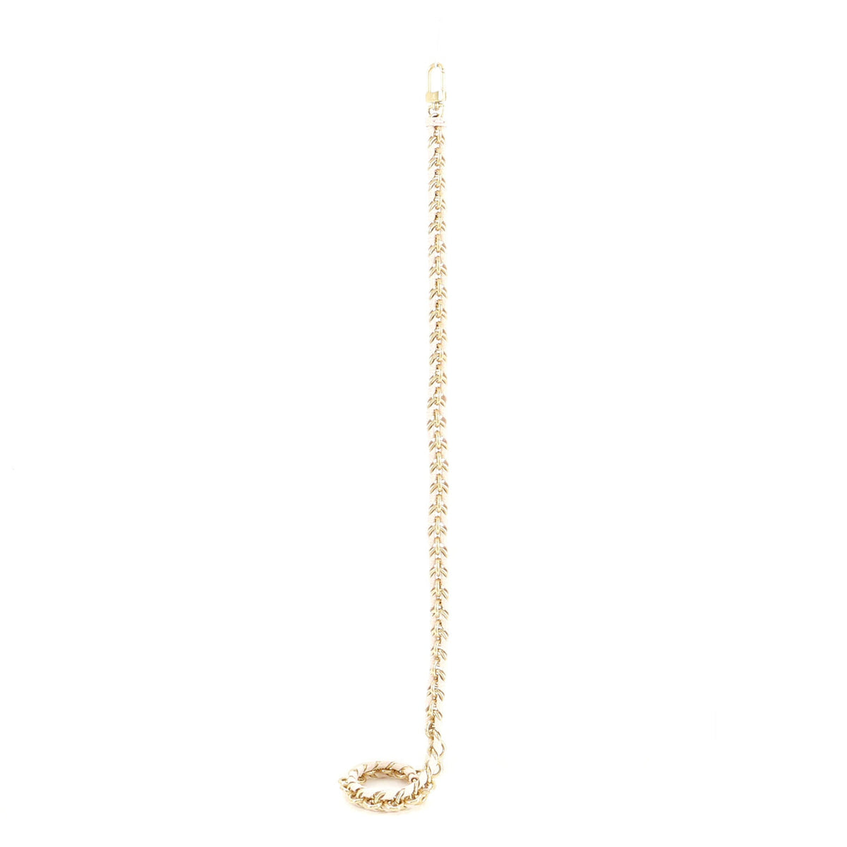 Multi Pochette Accessoires Woven Chain Strap Leather and Metal