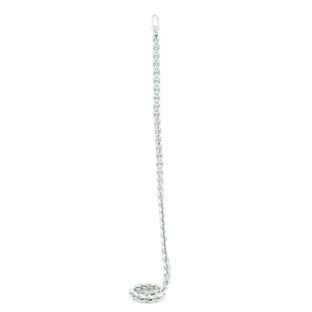 Multi Pochette Accessoires Woven Chain Strap Leather and Metal