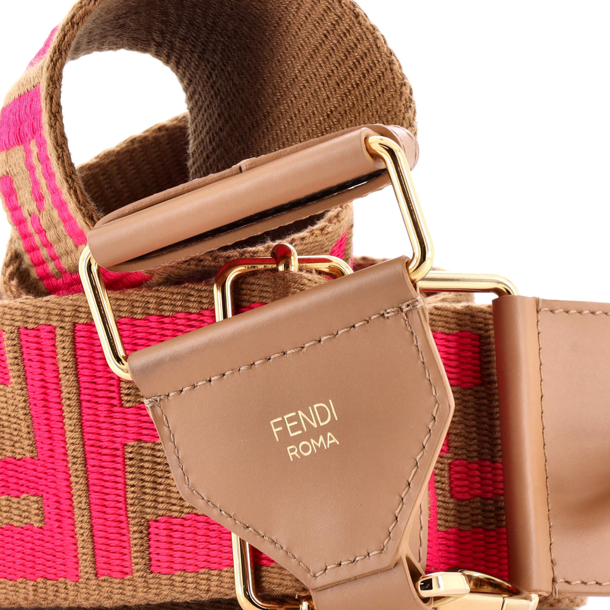 Strap You Shoulder Strap Zucca Canvas with Leather